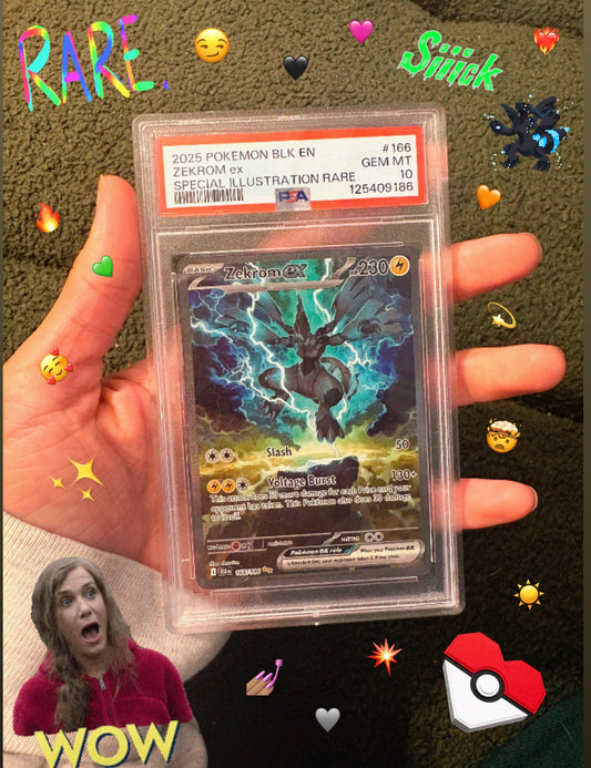PSA 10 GEM MT - SIR ZEKROM - #166 2025 BLACK BOLT (English)
