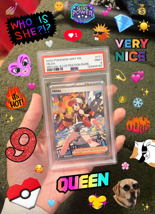 PSA 9 MINT - SIR HILDA - #171 - 2025 POKEMON WHITE FLARE (English)
