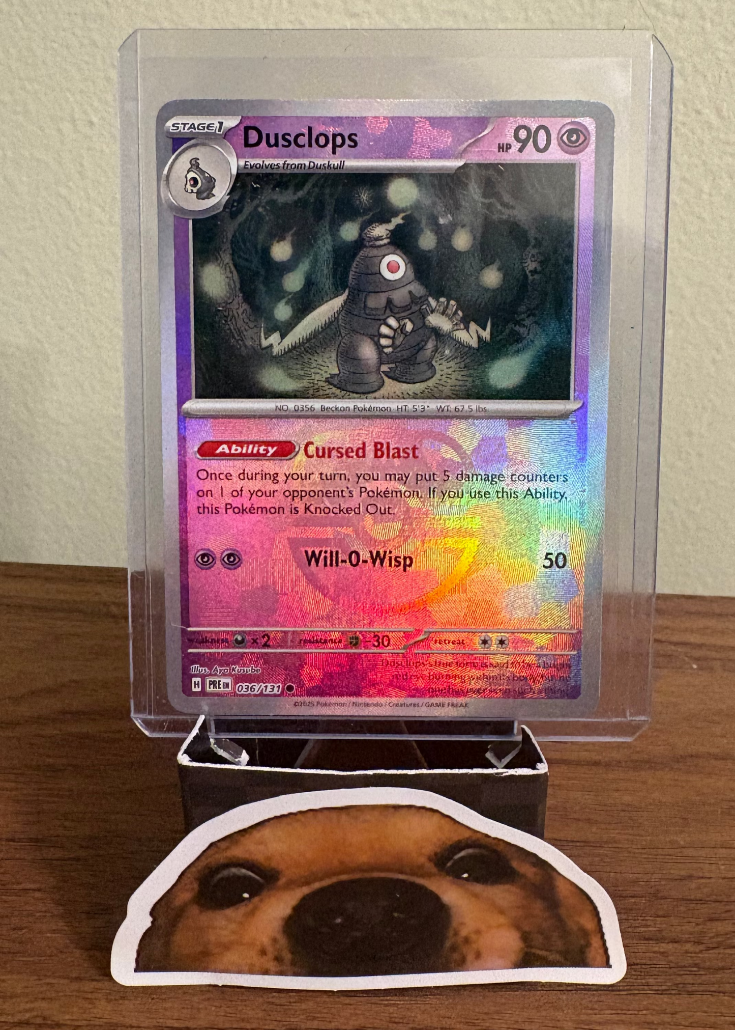[MASTERBALL] Dusclops - Prismatic Evolutions #36/131 - Pokemon (English)