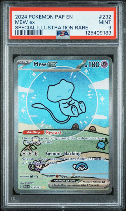 PSA 9 MINT - SIR MEW EX - #232 - 2024 PALDEAN FATES (English)